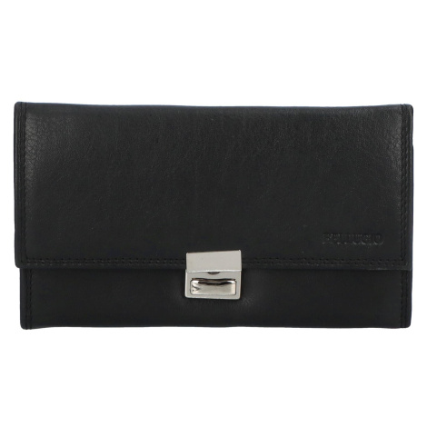 Luxusní dámská kožená peněženka Efip, černá Bellugio