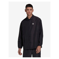 Černá pánská košilová lehká bunda adidas Originals Coach Jacket - Pánské