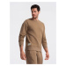 Men's tracksuit set jogger pants + sweatshirt - brown V2 Z79