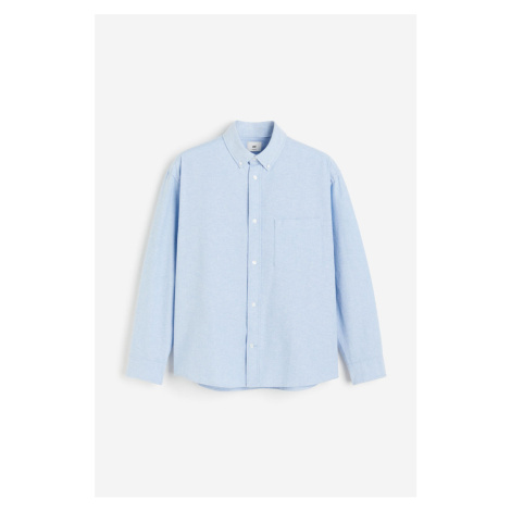 H & M - Oxfordská košile Relaxed Fit - modrá H&M