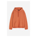 H & M - Mikina's kapucí Loose Fit - oranžová