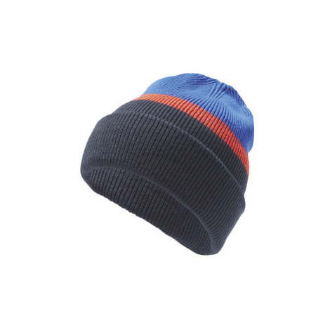 CRIVIT Dámská / Pánská pletená čepice (modrá / oranžová / námořnická modrá)