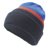 CRIVIT Dámská / Pánská pletená čepice (modrá / oranžová / námořnická modrá)