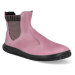 Barefoot dětské kotníkové boty Jonap - Igy chelsea růžové
