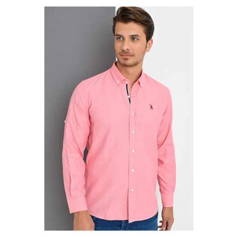 G974 DEWBERRY MEN'S SHIRT-PINK