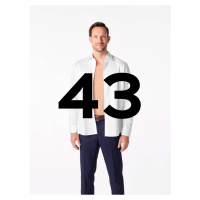 Zvýhodněný balíček - bílá pánská košile GENT + neviditelné tričko ARLON - 43