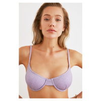 Trendyol Bikini Top - Purple - Plain