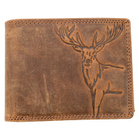 HL Luxusní kožená peněženka s jelenem