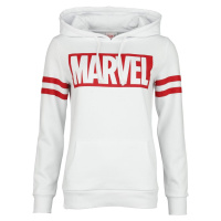 Marvel Logo Dámská mikina s kapucí bílá