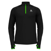 Odlo M MID LAYER 1/2 ZIP AXALP CERAMIWARM Pánská funkční střední vrstva, černá, velikost