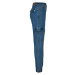 Ladies Organic Stretch Denim Cargo Pants - clearblue washed