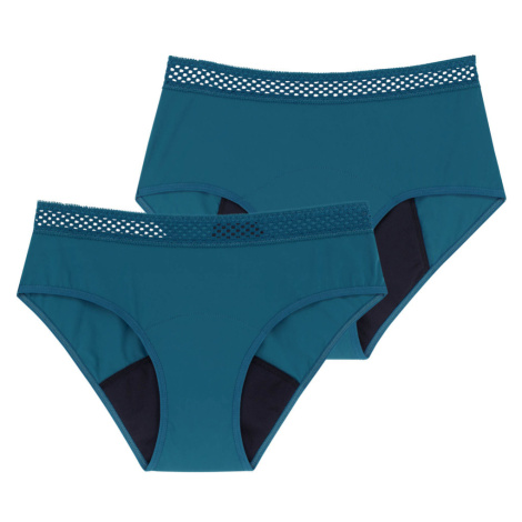 DORINA Menstruační kalhotky Vega Eco Moon BLUE MIX 2 ks