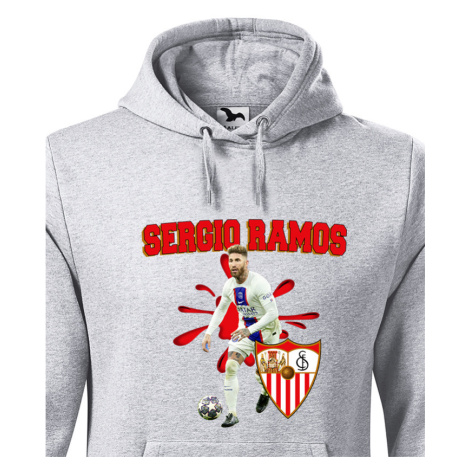 Pánská mikina s potiskem Sergio Ramos -  pánské tričko pro milovníky fotbalu BezvaTriko