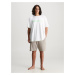 Pánské pyžamo NM2471E bílo/béžové - Calvin Klein