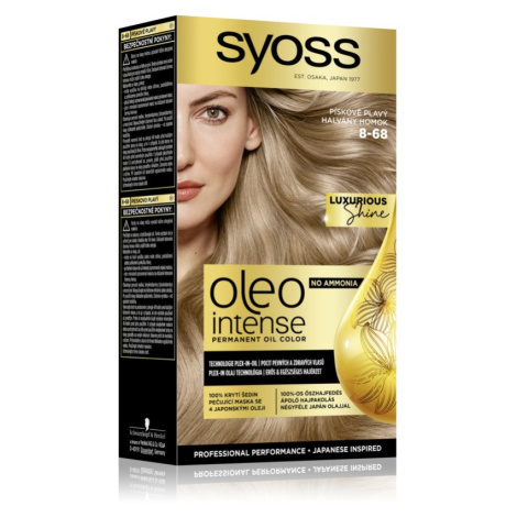 Syoss Oleo Intense permanentní barva na vlasy s olejem odstín 8-68 Pale Sand 1 ks