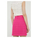Sukně HUGO růžová barva, mini, pouzdrová, 50508664