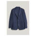 SAKO GANT SLIM TWO-TONED TWILL JERSEY BLAZER EVENING BLUE