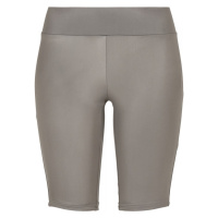 Ladies Synthetic Leather Cycle Shorts - asphalt