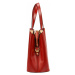 Kožená shopper bag kabelka Florence 1910 červená