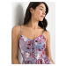 Bonprix BODYFLIRT šaty s květy Barva: Fialová, Mezinárodní
