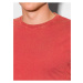 Pánské tričko s dlouhým rukávem bez potisku L131 - červená