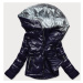 Tmavě modrá prošívaná dámská bunda s kapucí model 16146823 - S'WEST