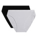 DIM COTTON BIO MINISLIP 2x - Women's cotton panties 2 pcs - black - white