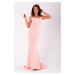 Dámské šaty růžové na ramínka dlouhé s Růžová / S model 15043359 - EVA&#38;LOLA