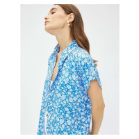 Koton Floral Shirt Short Sleeves Ecovero® Viscose