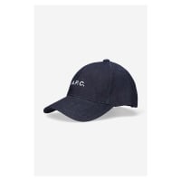 Kšiltovka A.P.C. Casquette Charlie tmavomodrá barva, s aplikací, COCSX.M24069-INDIGO