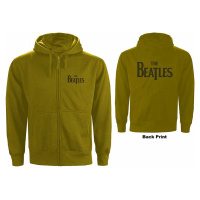 The Beatles mikina, Drop T Logo With Back Print Green, pánská