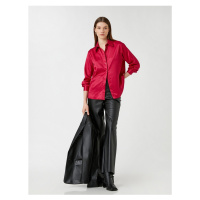 Koton Satin Shirt Long Sleeved With Buttons