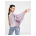 Pretty Lavish Rosie one shoulder blouse in lilac-Purple