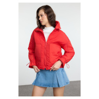 Trendyol Red Oversize Mould Water Repellent Quilted Puffer Jacket