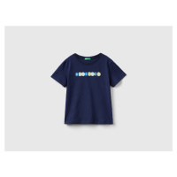 Benetton, T-shirt With Print In 100% Organic Cotton