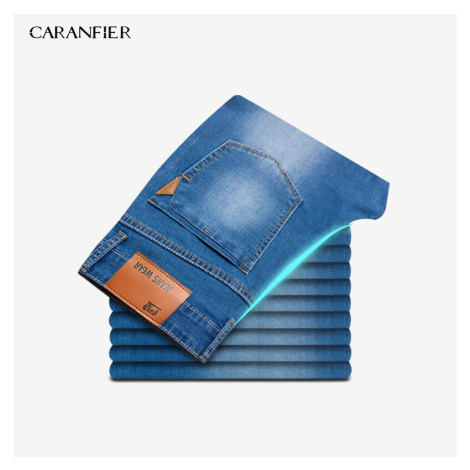 Pánské letní džíny elastické business styl CARANFLER