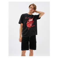 Koton The Rolling Stones Tričko s krátkým rukávem s licencovaným potiskem