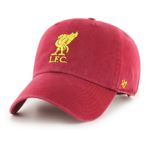 Kšiltovka 47brand EPL Liverpool červená barva, s aplikací 47 Brand