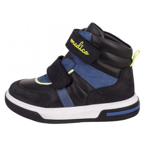 Medico EX-5002/M4 Dětské kotníkové boty černo / modré