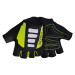 BIOTEX Cyklistické rukavice krátkoprsté - MESH RACE - černá/žlutá