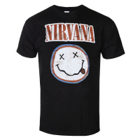 Tričko metal pánské Nirvana - Distressed Logo - ROCK OFF - NIRVTS01MB