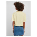 Ladies Short Oversized Tee - softyellow