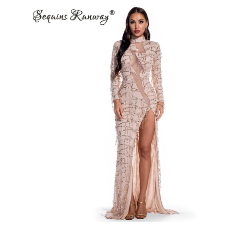 Dámské plesové šaty výprodej Sequins SF635 Sequins Fashion