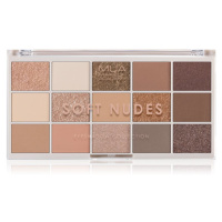 MUA Makeup Academy Professional 15 Shade Palette paletka očních stínů odstín Soft Nudes 12 g