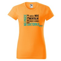 DOBRÝ TRIKO Vtipné dámské tričko Má práce DOKTORKA Barva: Tangerine orange