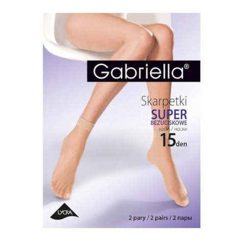 Gabriella Super 15 den A'2 2-pack Dámské netlačící ponožky