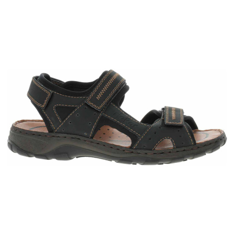 Rieker Pánské sandály 26061-00 schwarz Černá