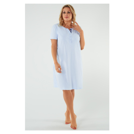 Noční košilka Italian Fashion Lady - bavlna Světle modrá