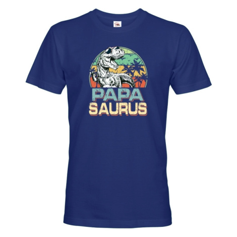 Pánské tričko pro tatínky s potiskem Papasaurus - skvělý dárek pro tatínky BezvaTriko
