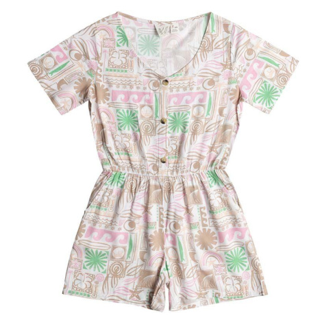 Béžové dívčí overaly